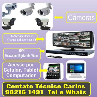 Instalação de Câmeras de Vigilância, segurança, 98216 1491, Estância Velha, Campo Bom